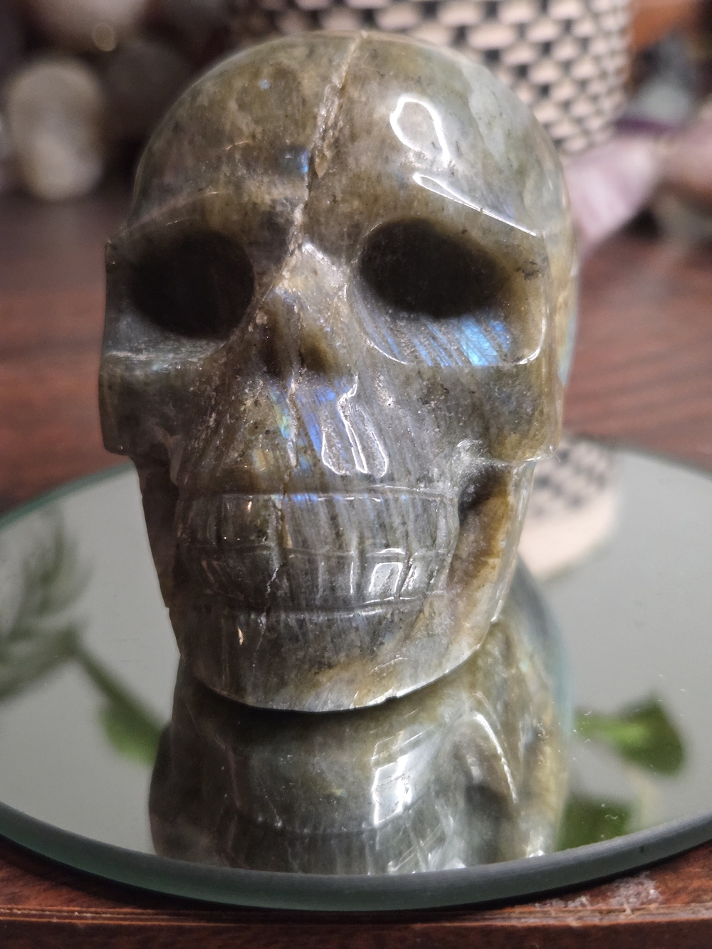 Labradorite Carved Skull - Picture 7 of 16